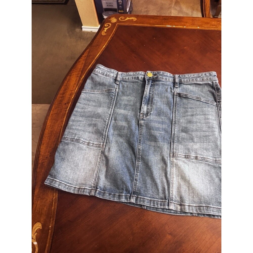 Kut From The Kloth Mini Jeans Skirt Size 16